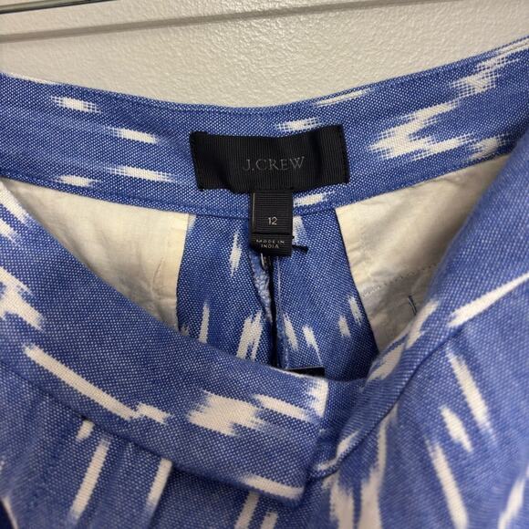 NWT J. Crew Sunfaded Ikat Print Cuffed Shorts - Size 12 - Picture 4 of 8